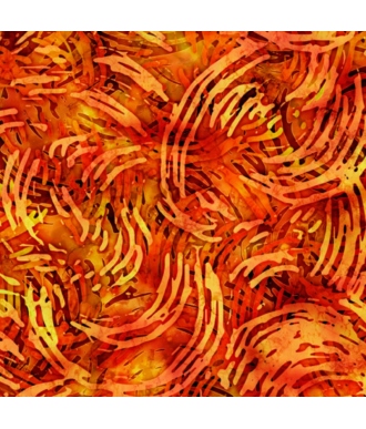 Tela QT Fabrics Tropicalia Swirl Geo Burnt Orange 28192-O
