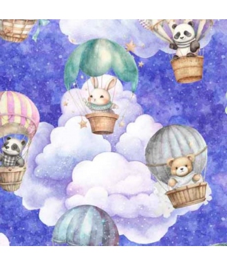 Tela QT On The Places Animals Hot Air Balloons Sky S