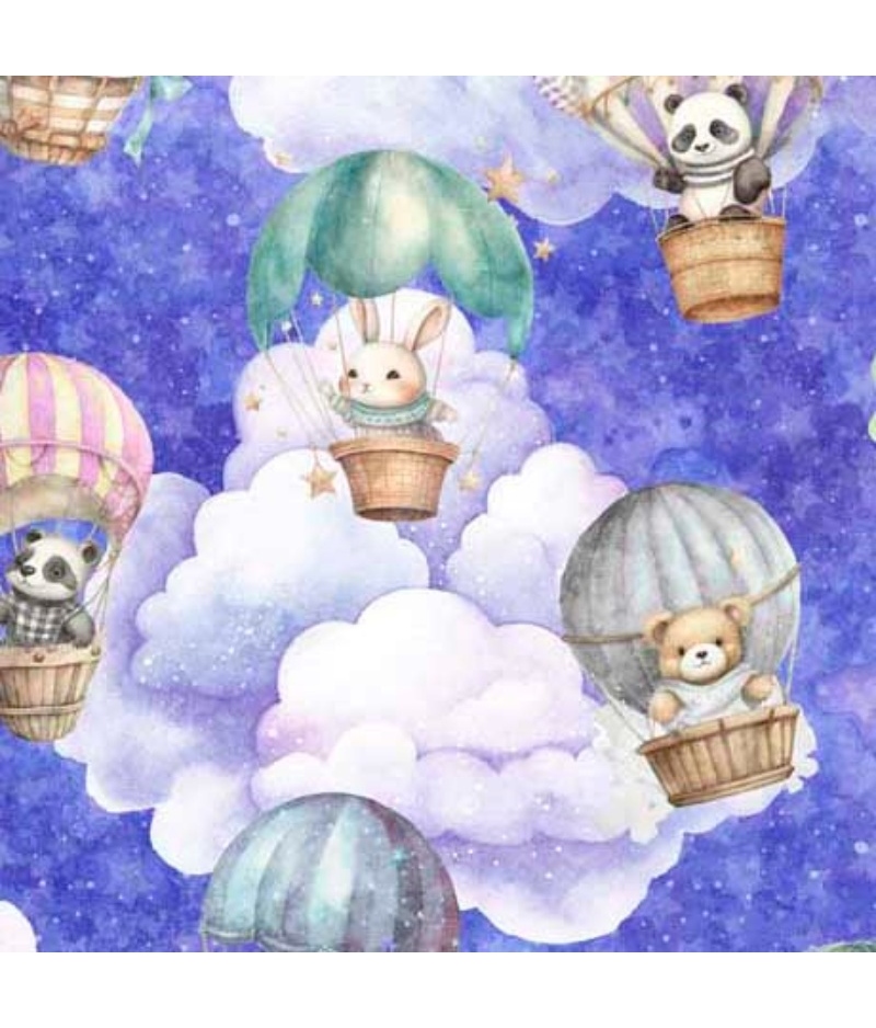 Tela QT On The Places Animals Hot Air Balloons Sky S