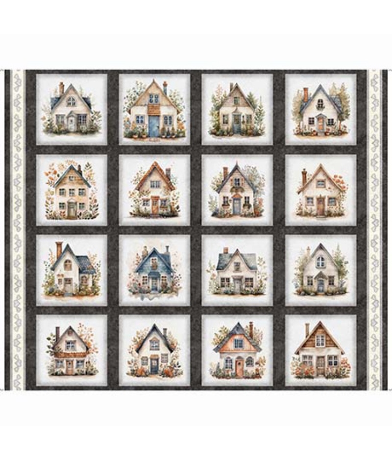 Panel QT Fabrics Home Sweet Home  30699-K